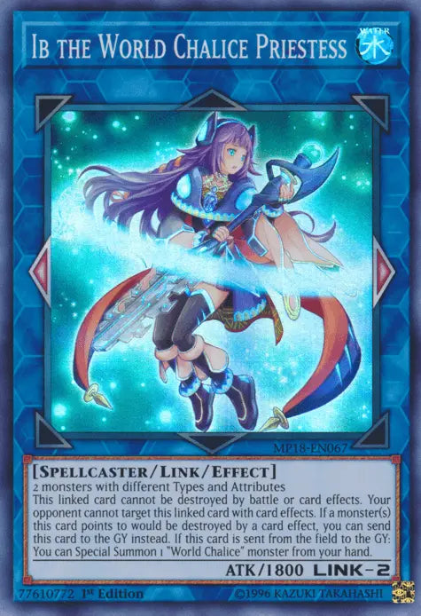 Ib the World Chalice Priestess [MP18-EN067] Super Rare - Doe's Cards