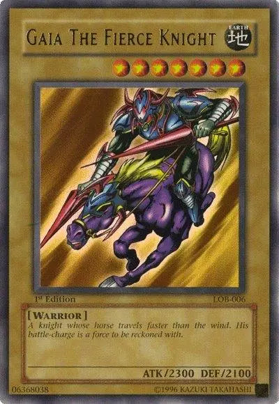 Gaia The Fierce Knight [LOB-006] Ultra Rare - Doe's Cards