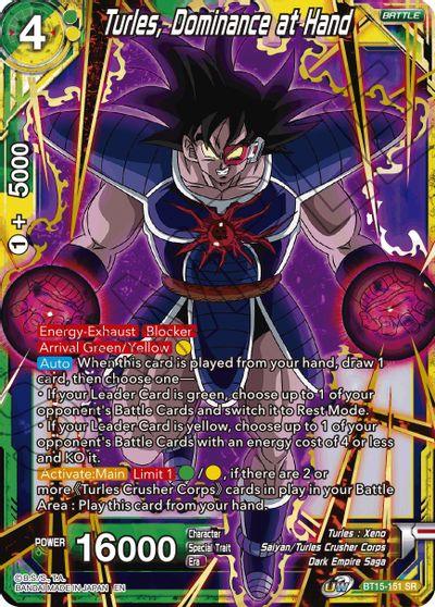 Turles, Dominance at Hand (BT15-151) [Saiyan Showdown] - Doe's Cards