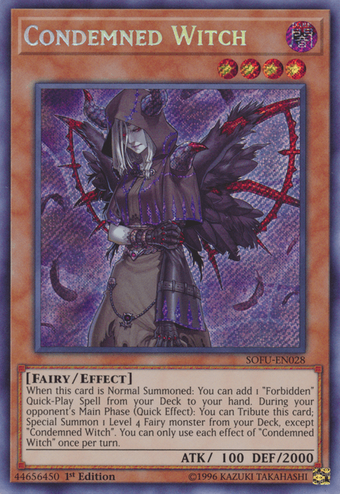 Condemned Witch [SOFU-EN028] Secret Rare - Doe's Cards