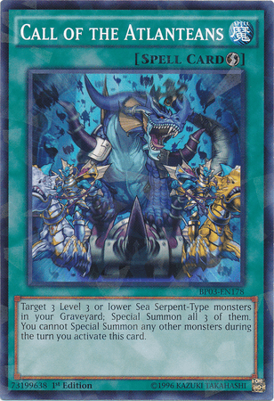 Call of the Atlanteans [BP03-EN178] Shatterfoil Rare - Doe's Cards