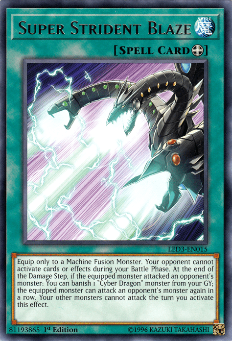 Super Strident Blaze [LED3-EN015] Rare - Doe's Cards