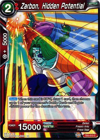 Zarbon, Hidden Potential (TB3-013) [Clash of Fates] - Doe's Cards