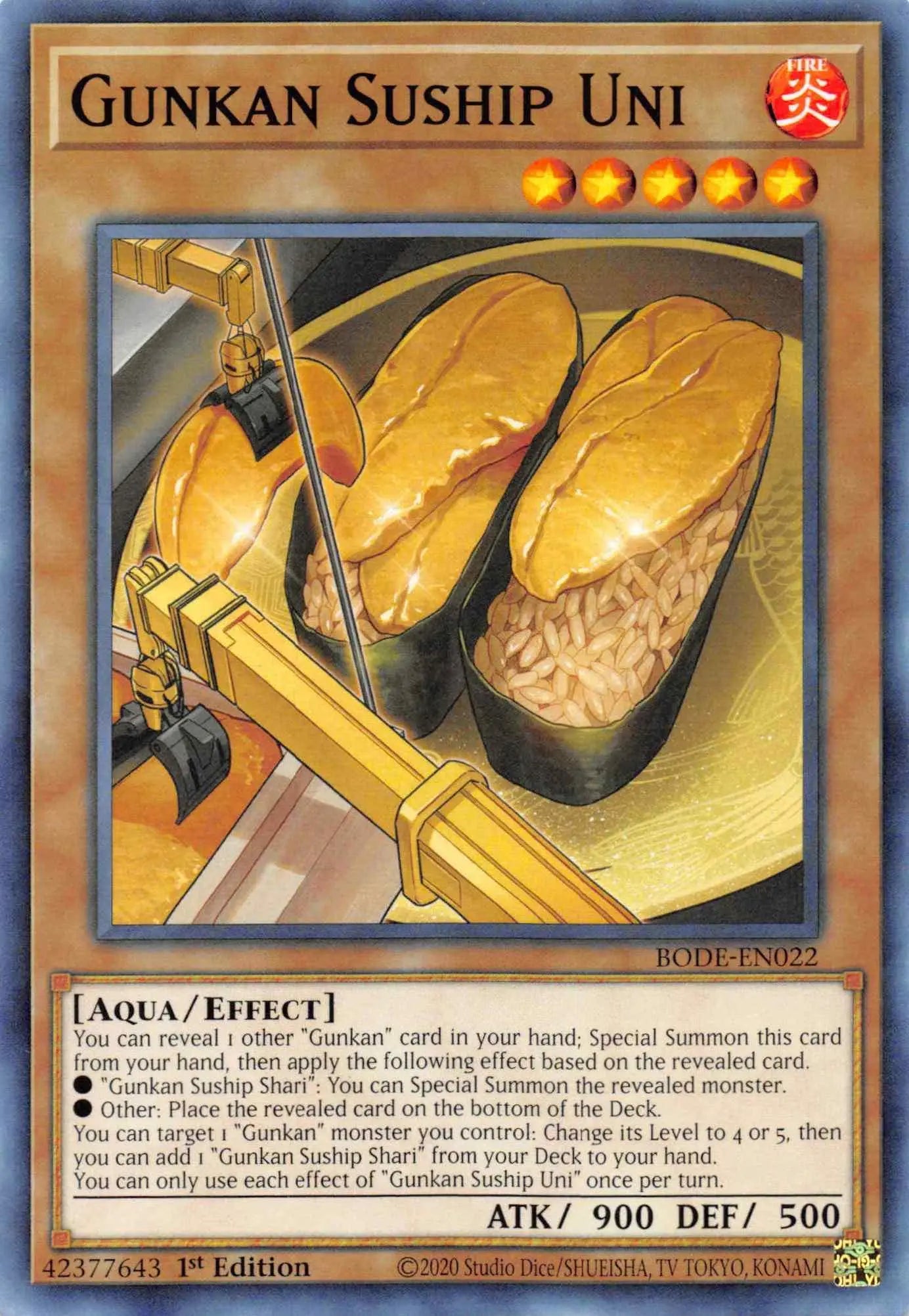 Gunkan Suship Uni [BODE-EN022] Common - Doe's Cards