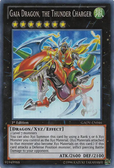 Gaia Dragon, the Thunder Charger [GAOV-EN046] Super Rare - Doe's Cards