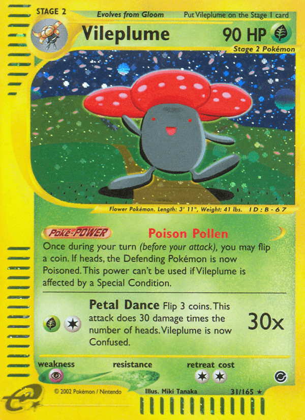 Vileplume (31/165) [Expedition: Base Set] - Doe's Cards