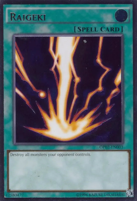 Raigeki [OP02-EN003] Ultimate Rare - Doe's Cards