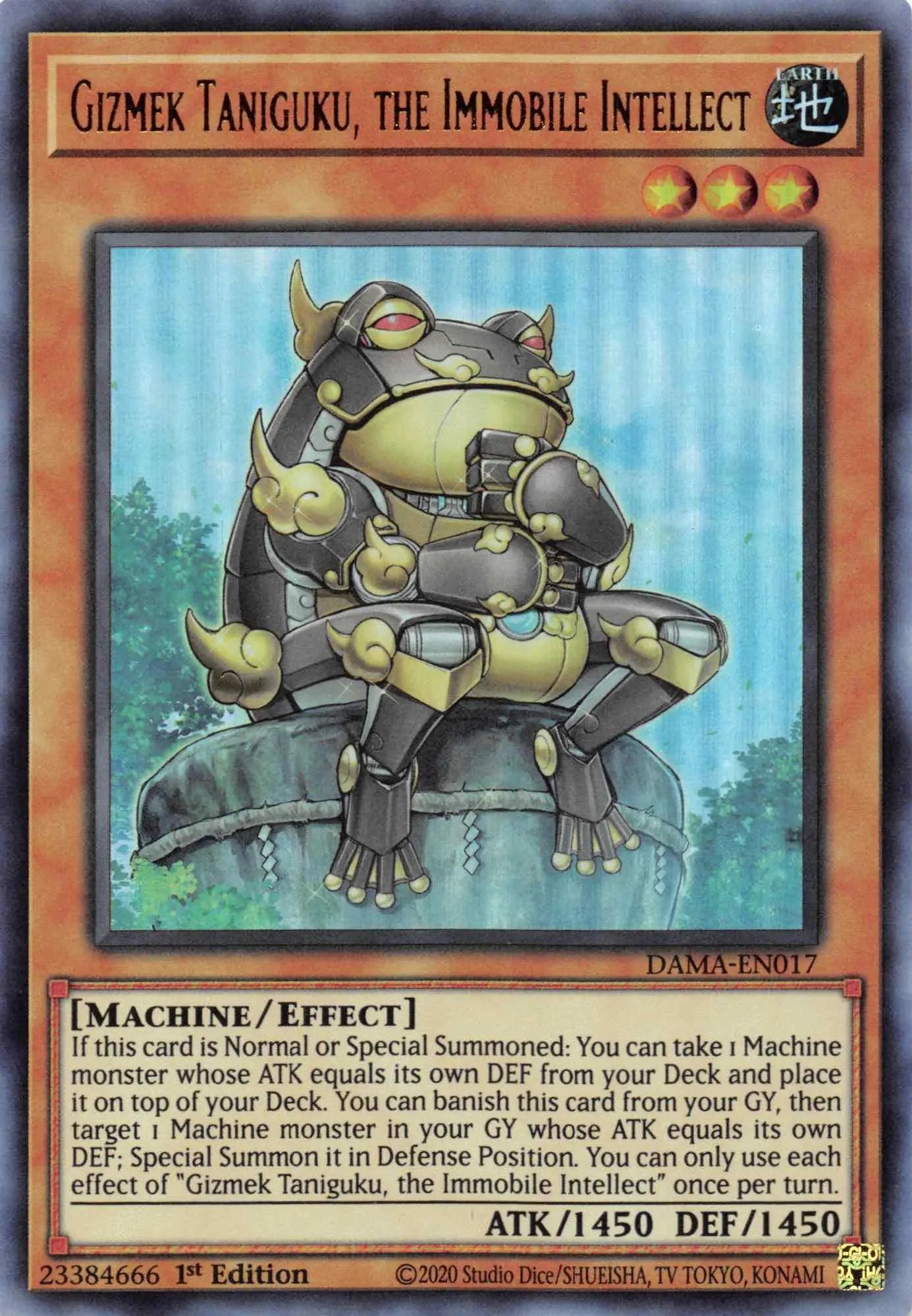 Gizmek Taniguku, the Immobile Intellect [DAMA-EN017] Ultra Rare - Doe's Cards