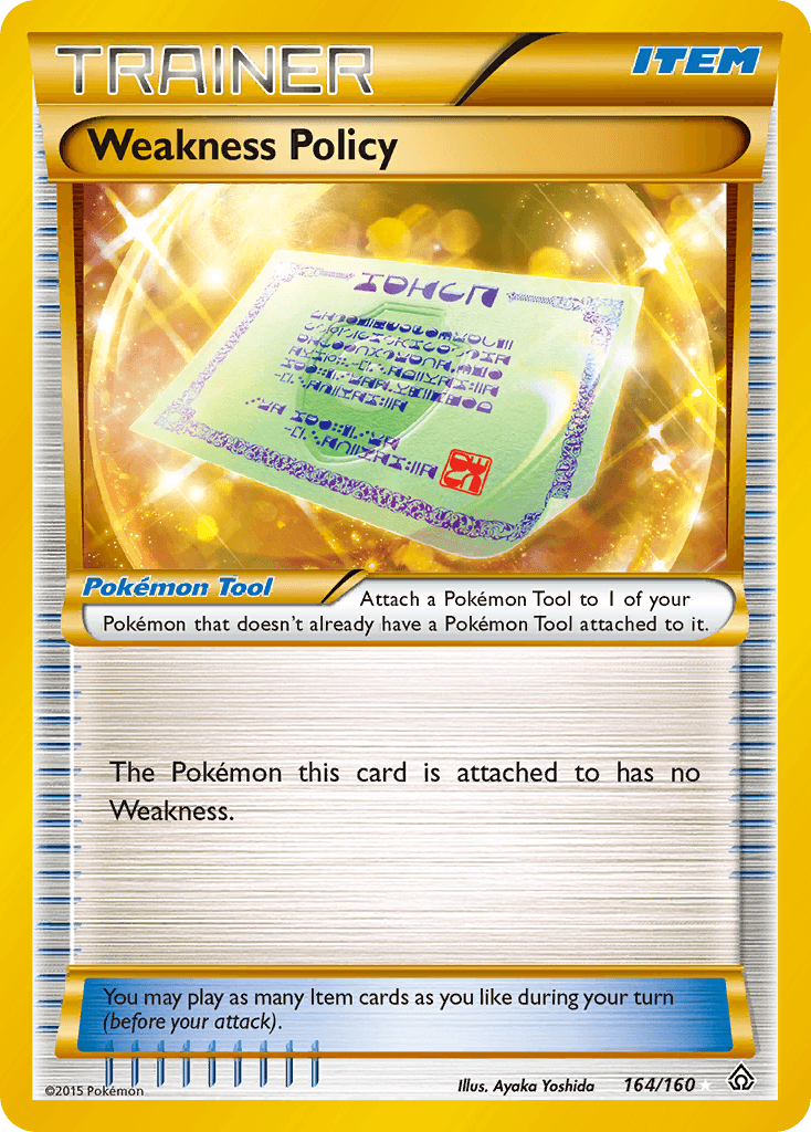 Weakness Policy (164/160) [XY: Primal Clash] - Doe's Cards