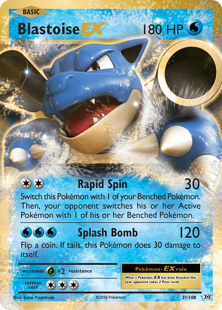 Blastoise EX (21/108) [XY: Evolutions] - Doe's Cards