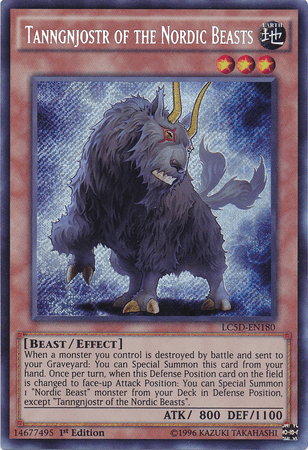 Tanngnjostr of the Nordic Beasts [LC5D-EN180] Secret Rare - Doe's Cards