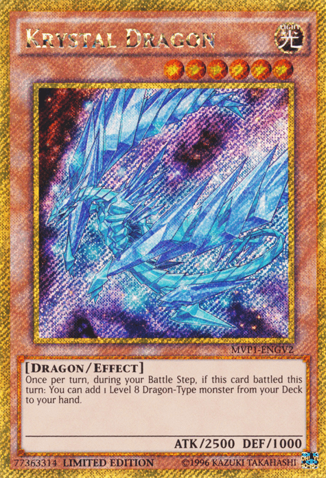 Krystal Dragon [MVP1-ENGV2] Gold Secret Rare - Doe's Cards