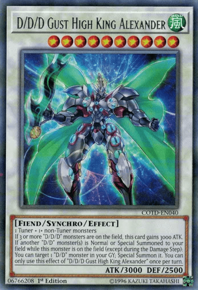 D/D/D Gust High King Alexander [COTD-EN040] Rare - Doe's Cards