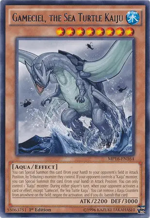 Gameciel, the Sea Turtle Kaiju [MP16-EN164] Rare - Doe's Cards