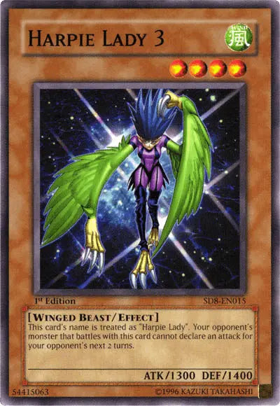 Harpie Lady 3 [SD8-EN015] Common - Doe's Cards