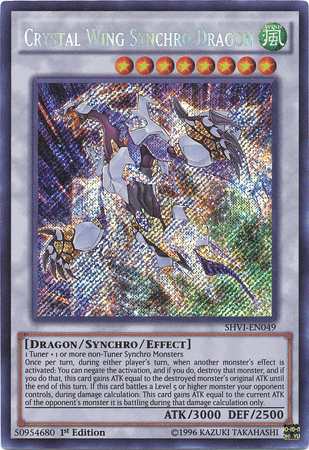 Crystal Wing Synchro Dragon [SHVI-EN049] Secret Rare - Doe's Cards