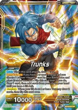 Trunks // SSB Vegeta & SS Trunks, Father-Son Onslaught (BT16-071) [Realm of the Gods] - Doe's Cards