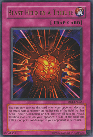 Blast Held by a Tribute [DR1-EN266] Ultra Rare - Doe's Cards