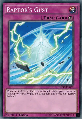 Raptor's Gust [CORE-EN070] Common - Doe's Cards