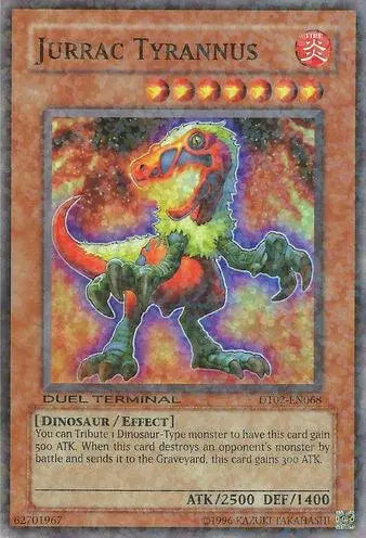 Jurrac Tyrannus [DT02-EN068] Super Rare - Doe's Cards