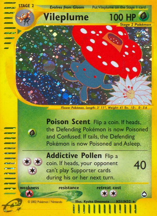 Vileplume (H31/H32) [Aquapolis] - Doe's Cards