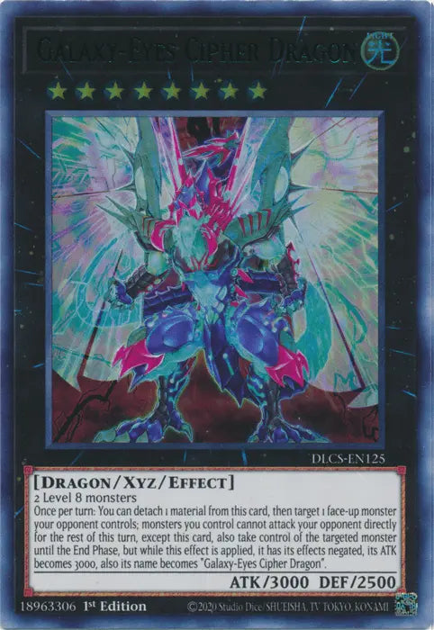Galaxy-Eyes Cipher Dragon (Green) [DLCS-EN125] Ultra Rare - Doe's Cards