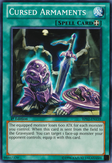 Cursed Armaments [BP02-EN159] Common - Doe's Cards