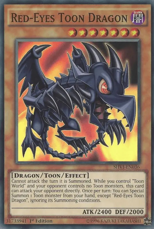 Red-Eyes Toon Dragon [SHVI-EN036] Super Rare - Doe's Cards