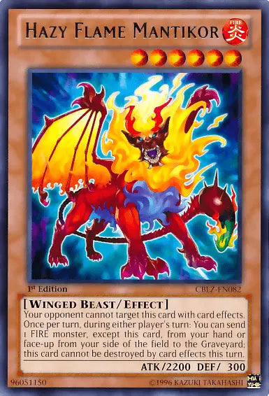 Hazy Flame Mantikor [CBLZ-EN082] Rare - Doe's Cards