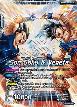 Son Goku & Vegeta // Miracle Strike Gogeta (P-069) [Mythic Booster] - Doe's Cards