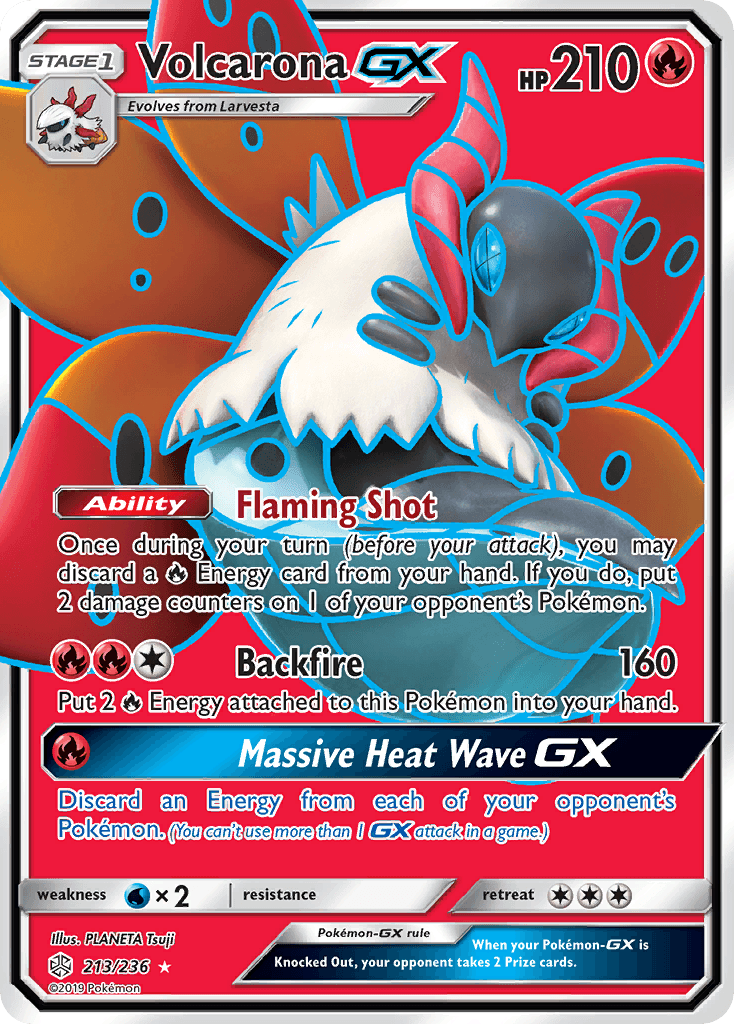 Volcarona GX (213/236) [Sun & Moon: Cosmic Eclipse] - Doe's Cards