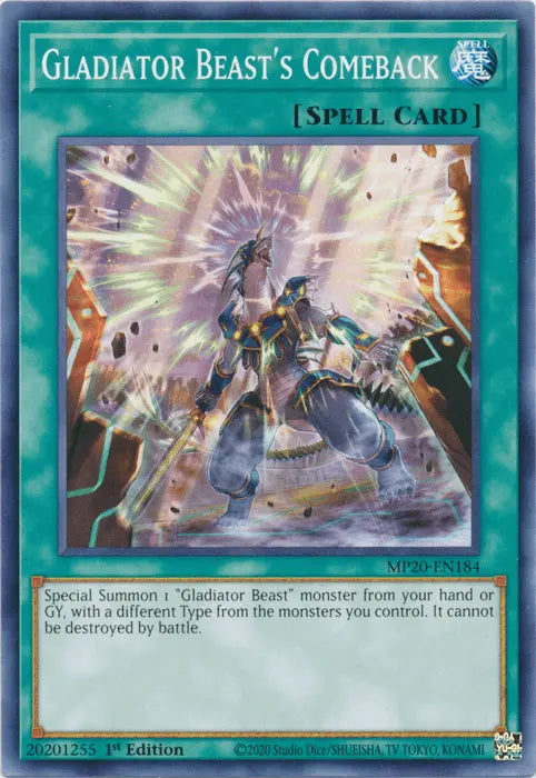 Gladiator Beast's Comeback [MP20-EN184] Common - Doe's Cards