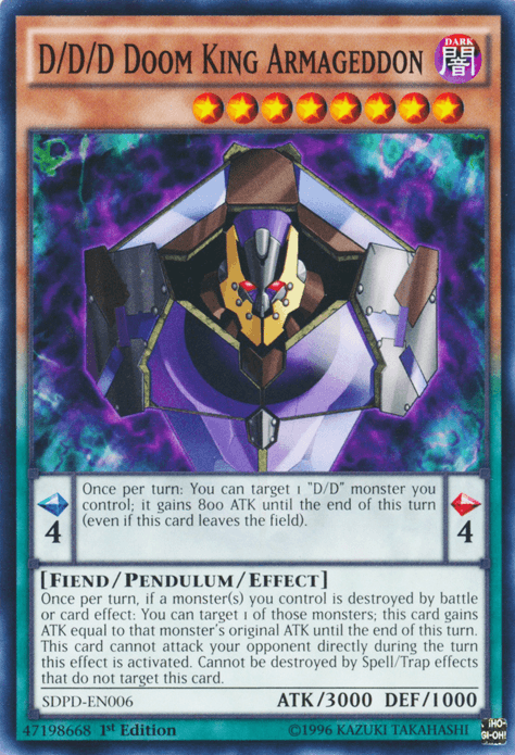 D/D/D Doom King Armageddon [SDPD-EN006] Common - Doe's Cards