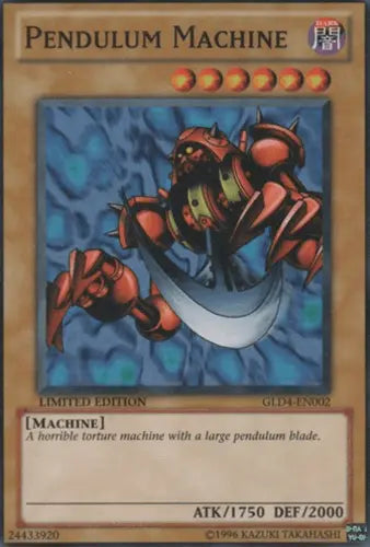 Pendulum Machine [GLD4-EN002] Common - Doe's Cards
