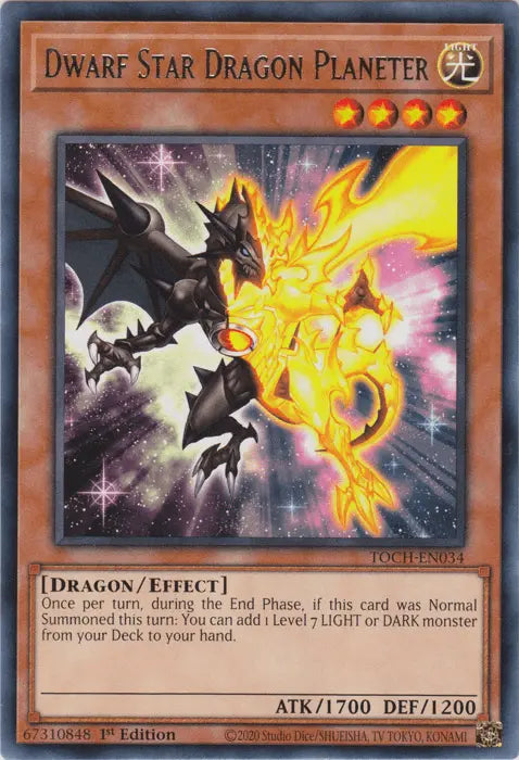 Dwarf Star Dragon Planeter [TOCH-EN034] Rare - Doe's Cards