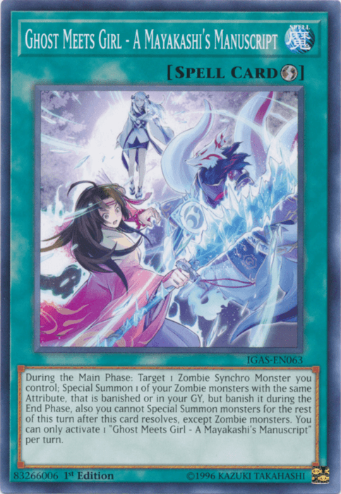 Ghost Meets Girl - A Mayakashi's Manuscript [IGAS-EN063] Common - Doe's Cards