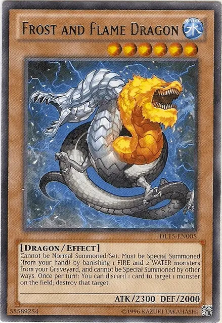 Frost and Flame Dragon (Green) [DL15-EN005] Rare - Doe's Cards