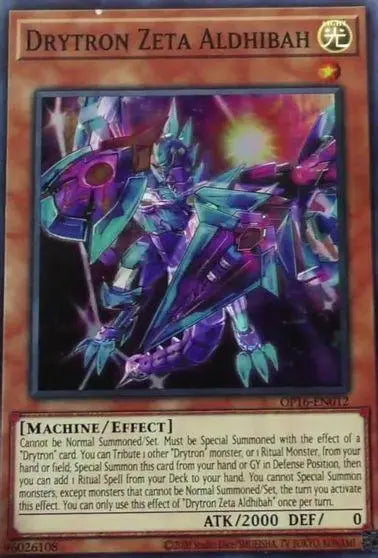 Drytron Zeta Aldhibah [OP16-EN012] Super Rare - Doe's Cards