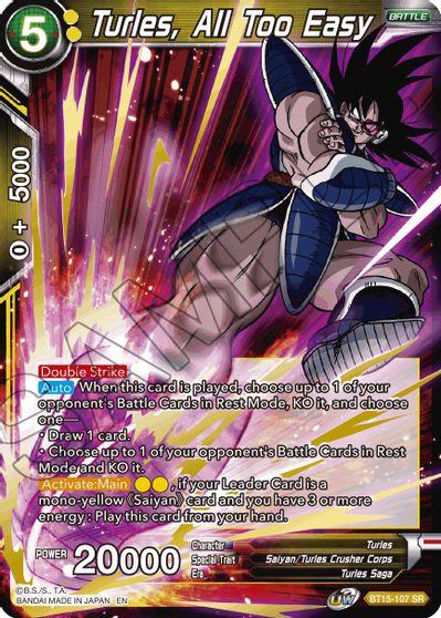 Turles, All Too Easy (BT15-107) [Saiyan Showdown] - Doe's Cards