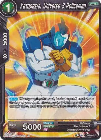 Katopesla, Universe 3 Policeman (DB2-149) [Divine Multiverse] - Doe's Cards