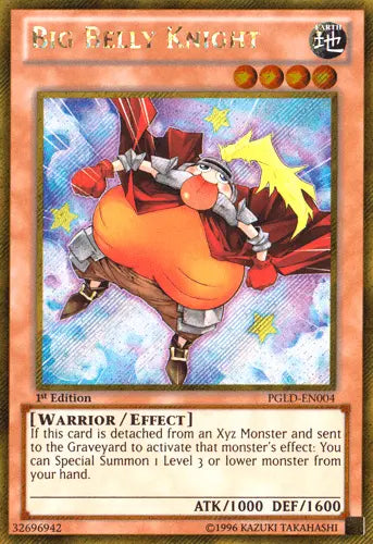 Big Belly Knight [PGLD-EN004] Gold Secret Rare - Doe's Cards