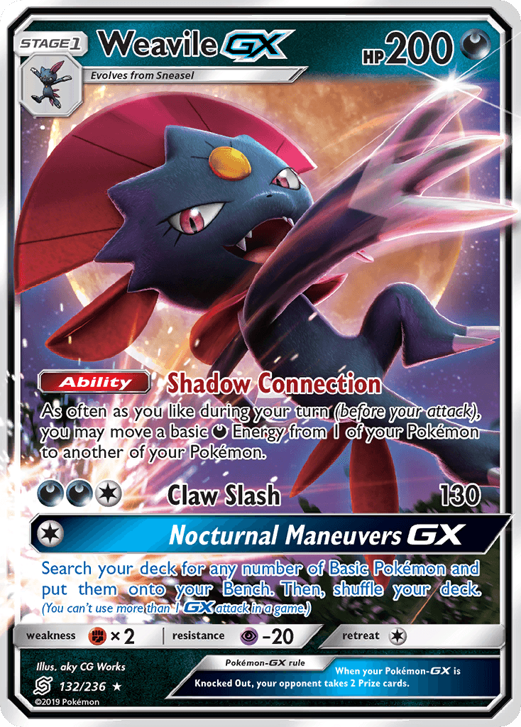 Weavile GX (132/236) [Sun & Moon: Unified Minds] - Doe's Cards