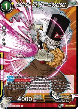 Android 20, Skill Absorber (Common) (BT13-116) [Supreme Rivalry] - Doe's Cards