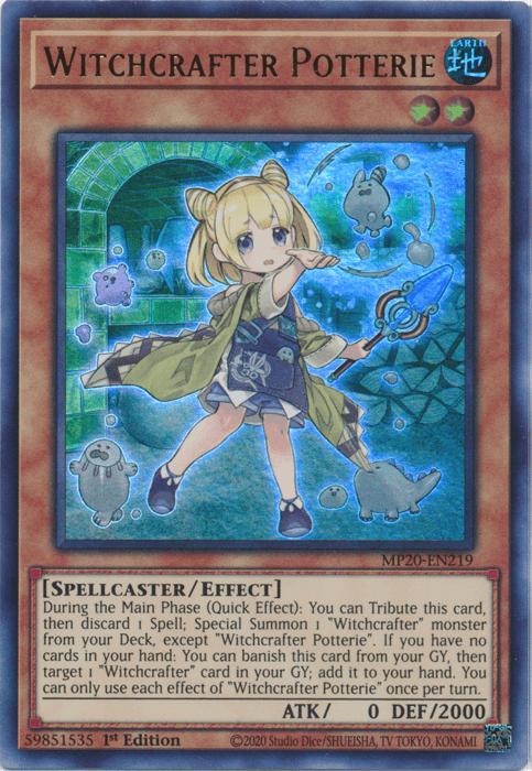 Witchcrafter Potterie [MP20-EN219] Ultra Rare - Doe's Cards