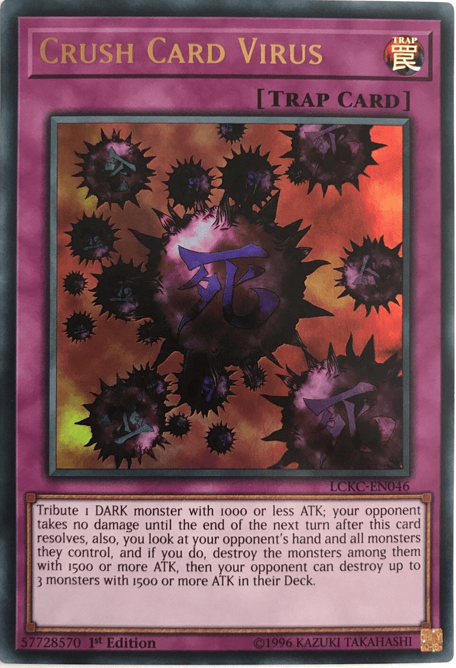 Crush Card Virus (Version 1) [LCKC-EN046] Ultra Rare - Doe's Cards