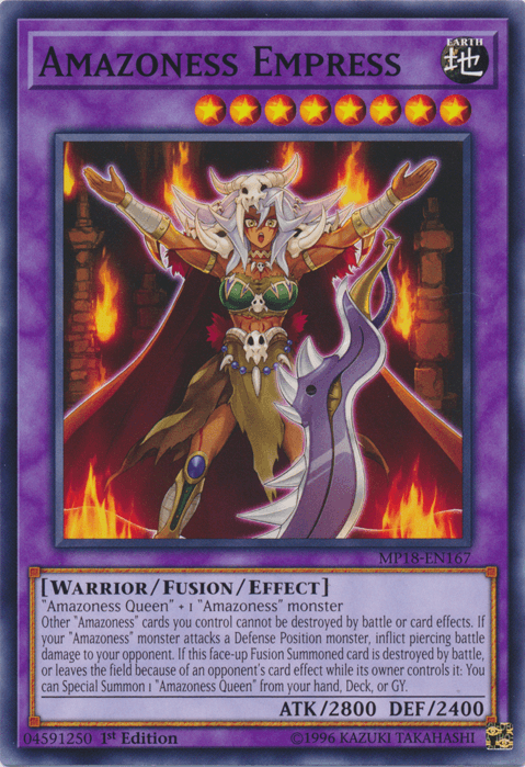 Amazoness Empress [MP18-EN167] Common - Doe's Cards