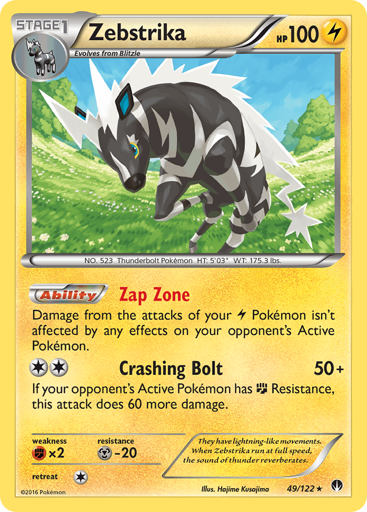 Zebstrika (49/122) [XY: BREAKpoint] - Doe's Cards