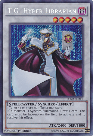 T.G. Hyper Librarian [LC5D-EN211] Secret Rare - Doe's Cards