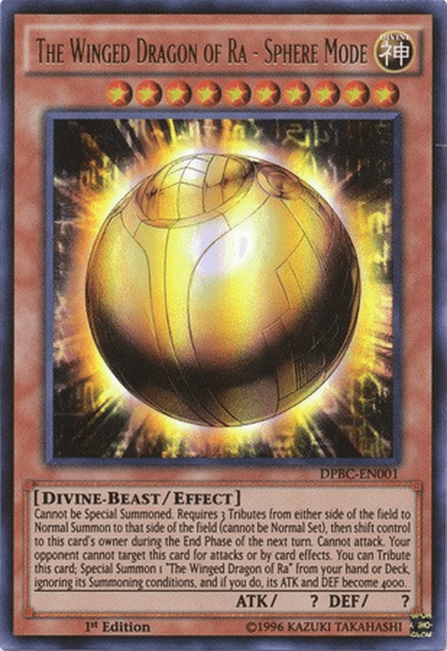 The Winged Dragon of Ra - Sphere Mode [DPBC-EN001] Ultra Rare - Doe's Cards