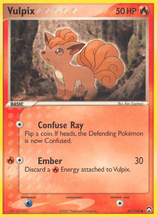 Vulpix (69/108) [EX: Power Keepers] - Doe's Cards